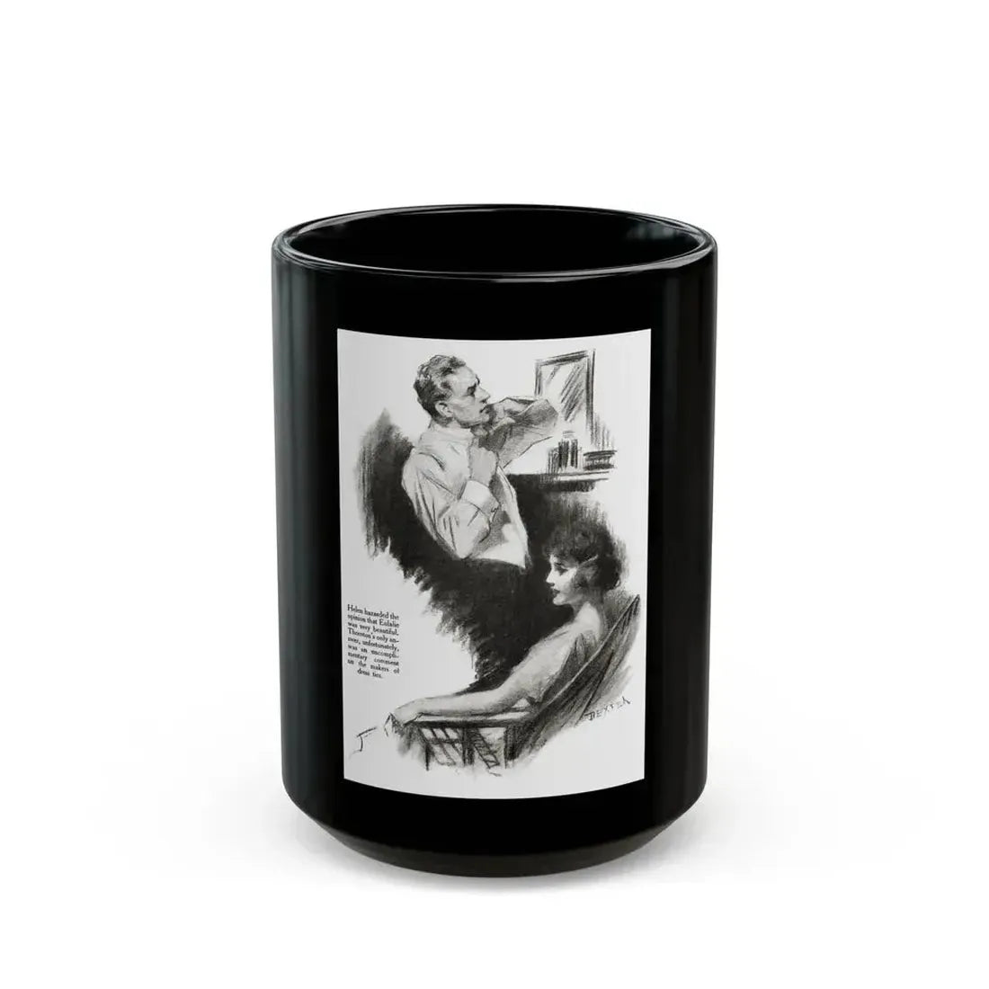 And That's That (2), Redbook magazine, October 1921 - Black Coffee Mug 15oz - Go Mug Yourself