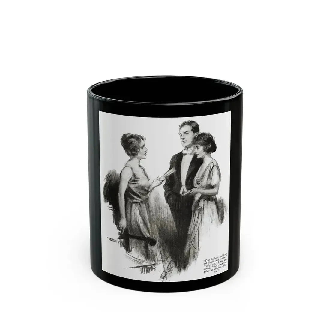 And That's That (3), Redbook magazine, October 1921 - Black Coffee Mug 11oz - Go Mug Yourself