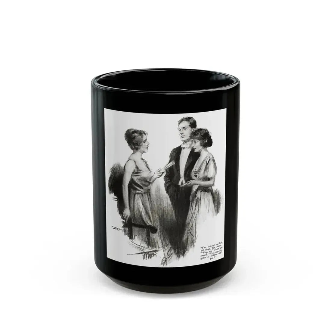 And That's That (3), Redbook magazine, October 1921 - Black Coffee Mug 15oz - Go Mug Yourself