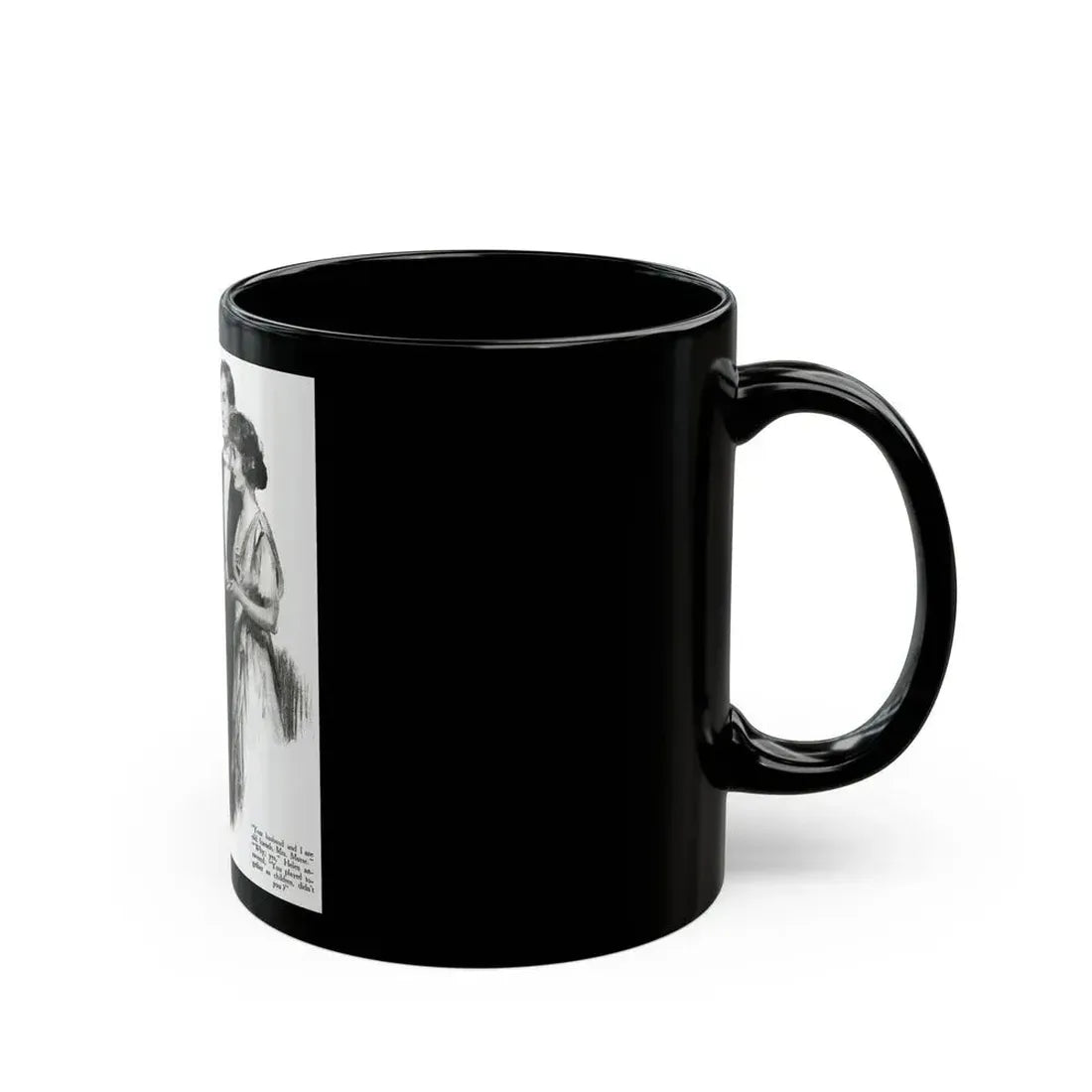And That's That (3), Redbook magazine, October 1921 - Black Coffee Mug - Go Mug Yourself