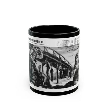 And Wish You Were Dead, All Man magazine, September 1959 - Black Coffee Mug 11oz - Go Mug Yourself
