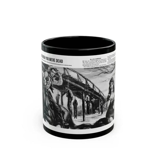 And Wish You Were Dead, All Man magazine, September 1959 - Black Coffee Mug 11oz - Go Mug Yourself