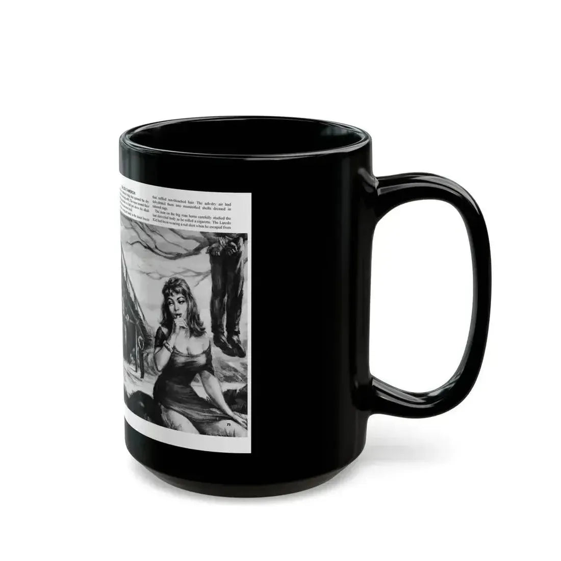 And Wish You Were Dead, All Man magazine, September 1959 - Black Coffee Mug - Go Mug Yourself