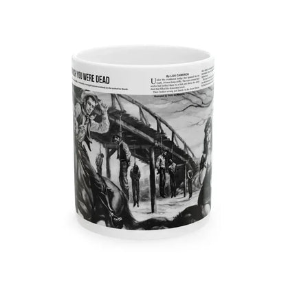 And Wish You Were Dead, All Man magazine, September 1959 - White Coffee Mug 11oz - Go Mug Yourself