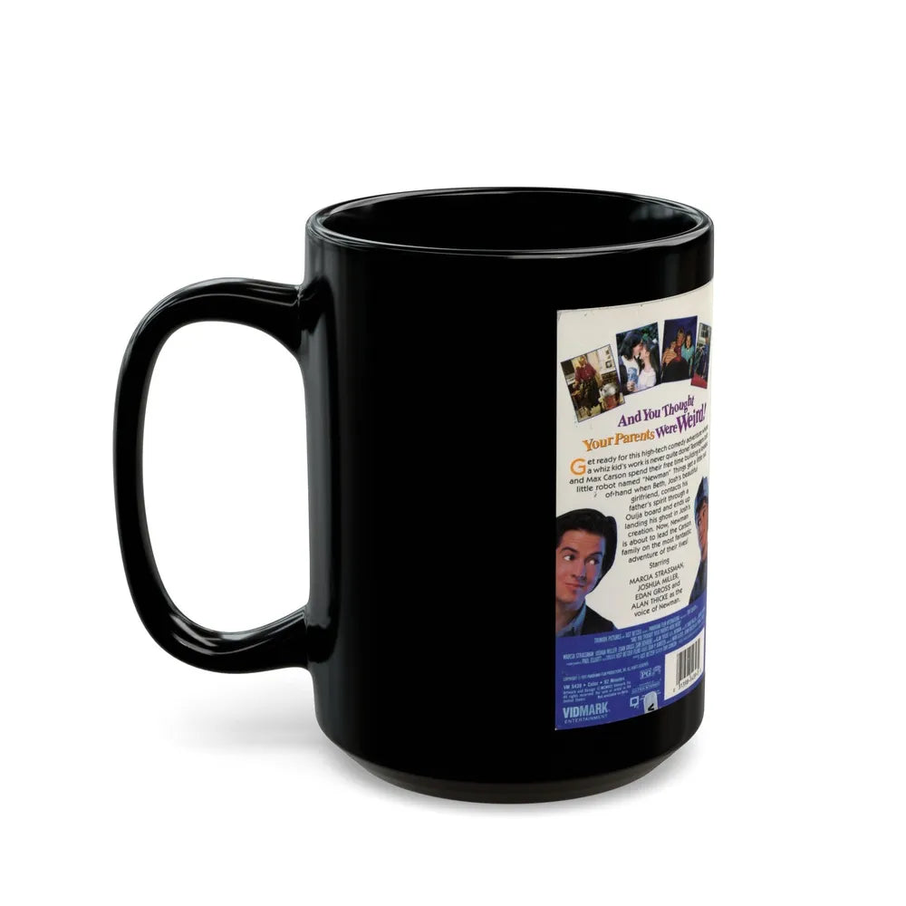 AND YOU THOUGHT YOUR PARENTS WERE WEIRD (VHS COVER) - Black Coffee Mug-Go Mug Yourself