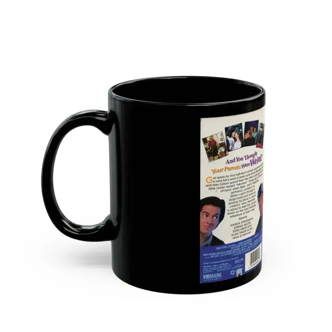AND YOU THOUGHT YOUR PARENTS WERE WEIRD (VHS COVER) - Black Coffee Mug - Go Mug Yourself