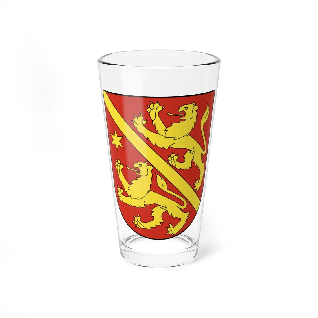 Andelfingen-blazon (Switzerland) (Coat of Arms) Pint Glass 16oz 16oz - Go Mug Yourself