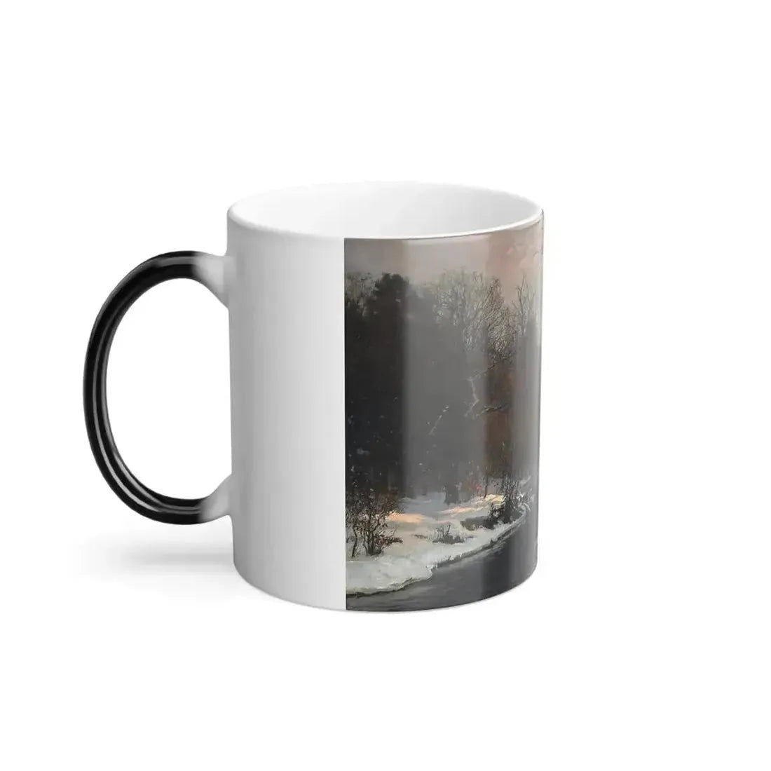 Anders Andersen-Lundby (1840-1923) The Woods in Silver - Color Changing Mug 11oz - Go Mug Yourself