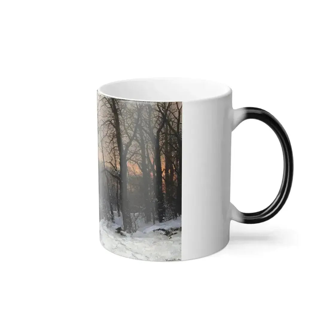 Anders Andersen-Lundby (1840-1923) The Woods in Silver - Color Changing Mug 11oz - Go Mug Yourself