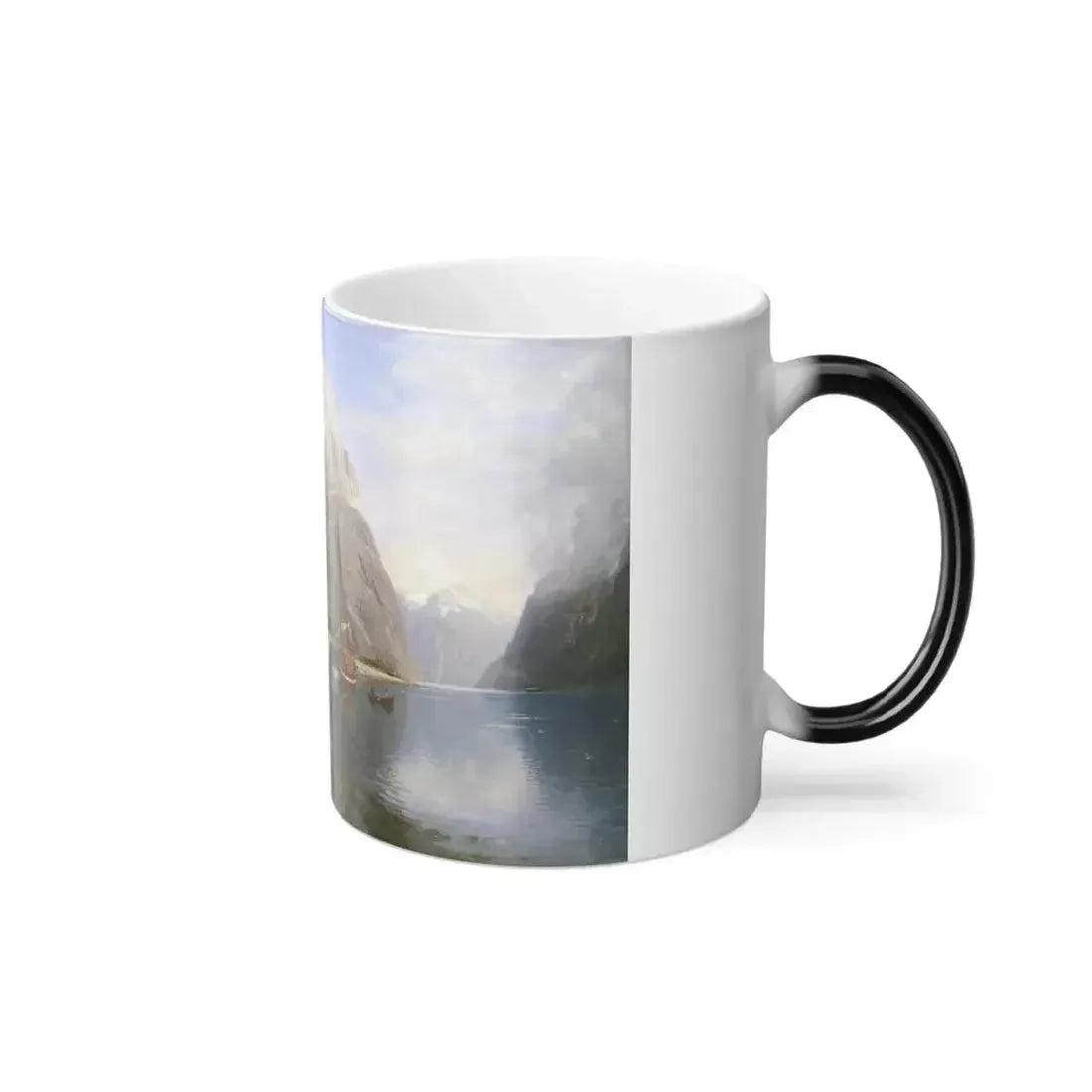 Anders Askevold (1834-1900) At the Ferry Place - oil on canvas 1887 - Color Changing Mug 11oz - Go Mug Yourself