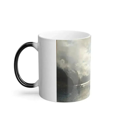 Anders Askevold (1834-1900) Norsk Fjordlandskap- 1899 - Color Changing Mug 11oz - Go Mug Yourself