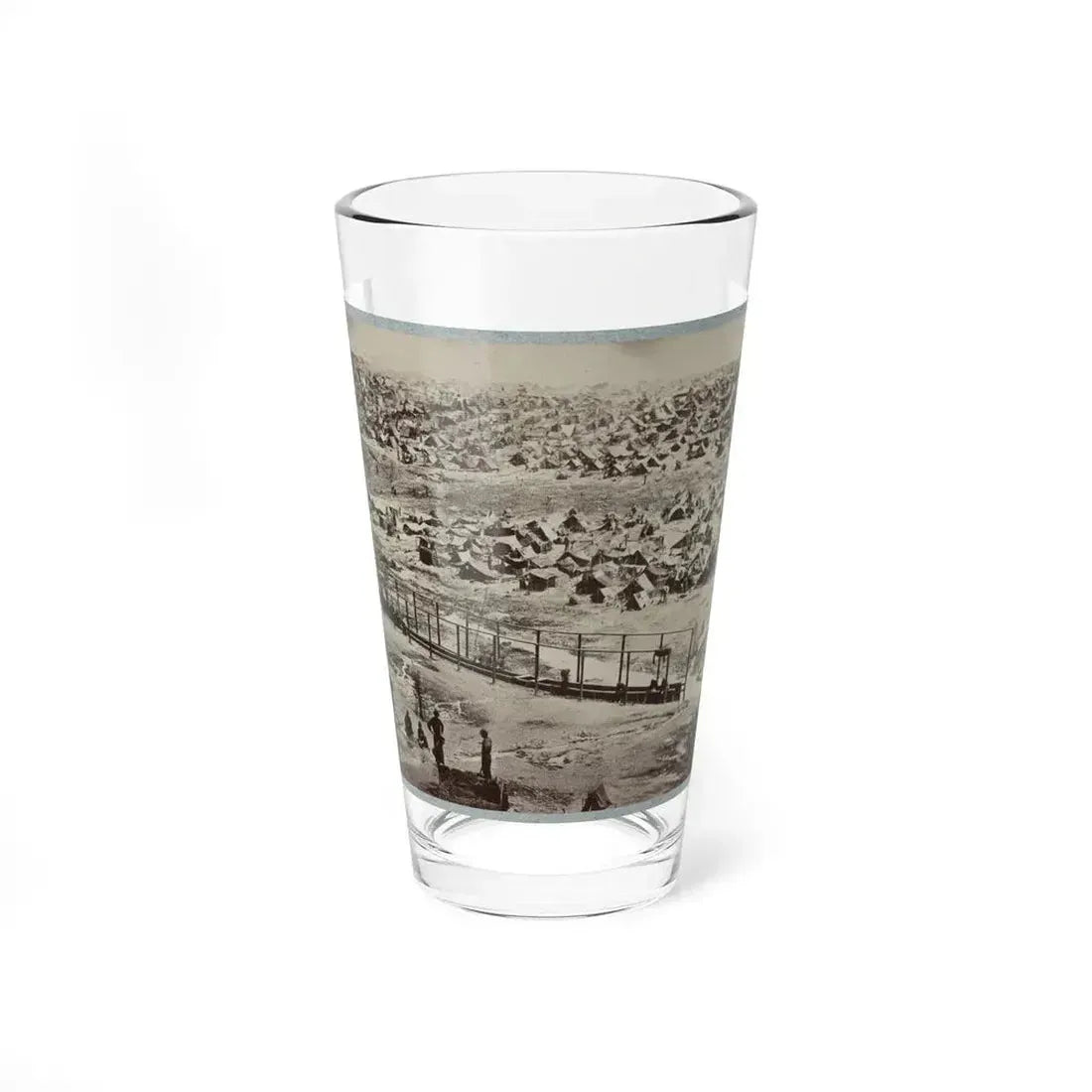 Andersonville Prison, Ga., August 17, 1864. Bird's Eye View (U.S. Civil War) Pint Glass 16oz 16oz - Go Mug Yourself