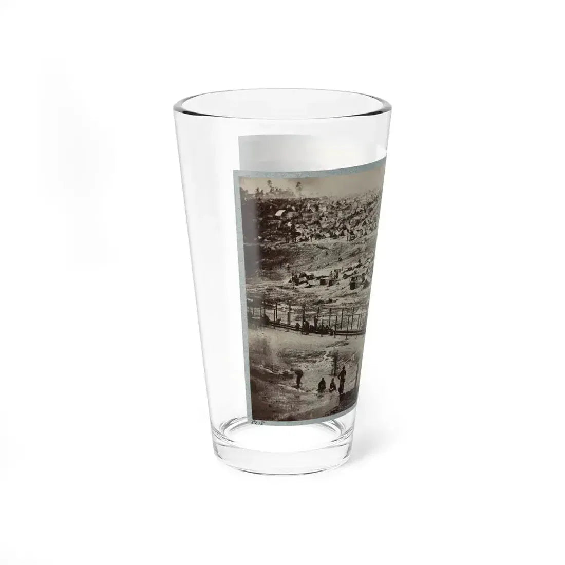 Andersonville Prison, Ga., August 17, 1864. Bird's Eye View (U.S. Civil War) Pint Glass 16oz - Go Mug Yourself