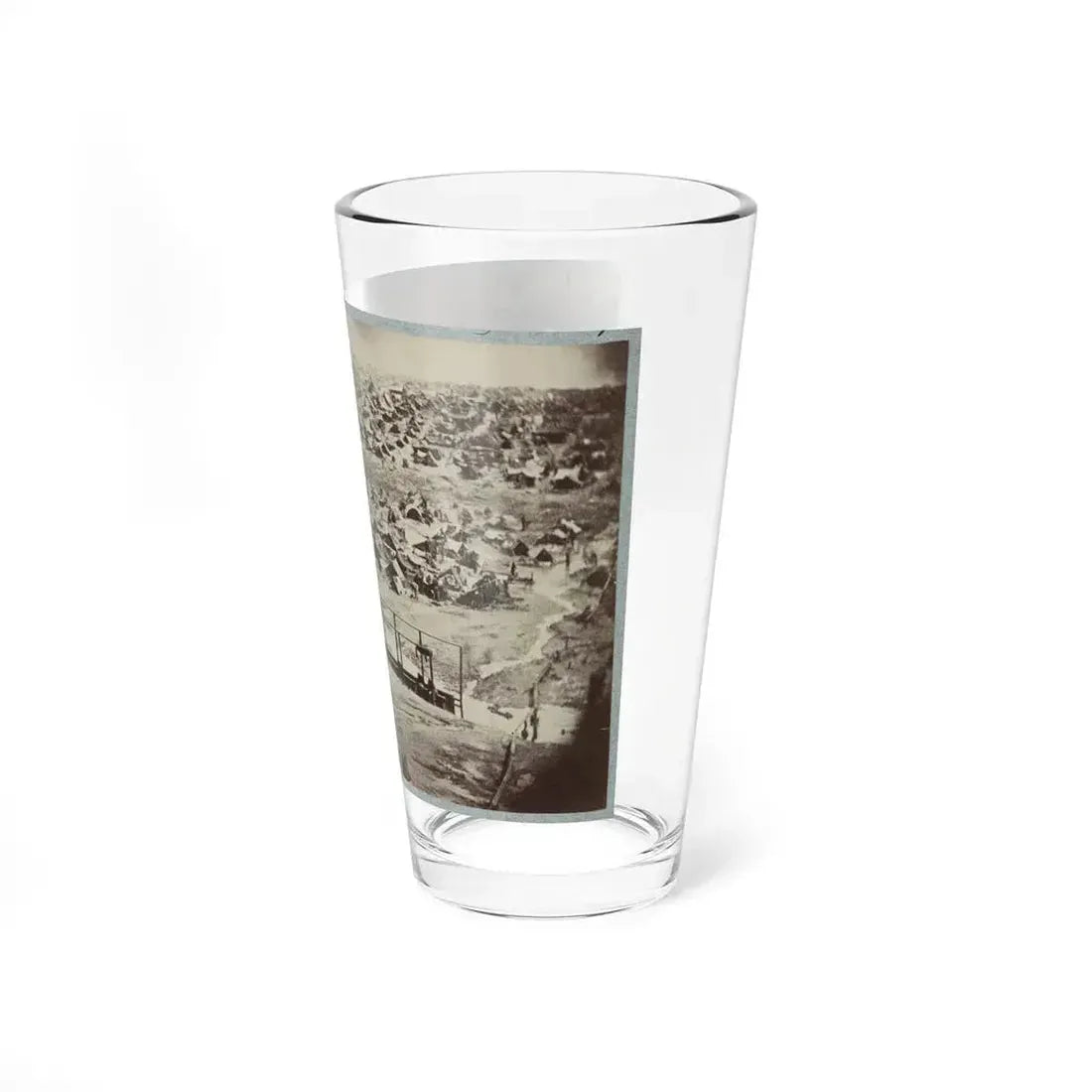 Andersonville Prison, Ga., August 17, 1864. Bird's Eye View (U.S. Civil War) Pint Glass 16oz - Go Mug Yourself