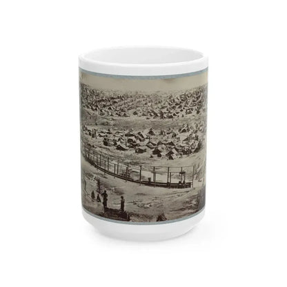 Andersonville Prison, Ga., August 17, 1864. Bird's Eye View (U.S. Civil War) White Coffee Mug 15oz - Go Mug Yourself