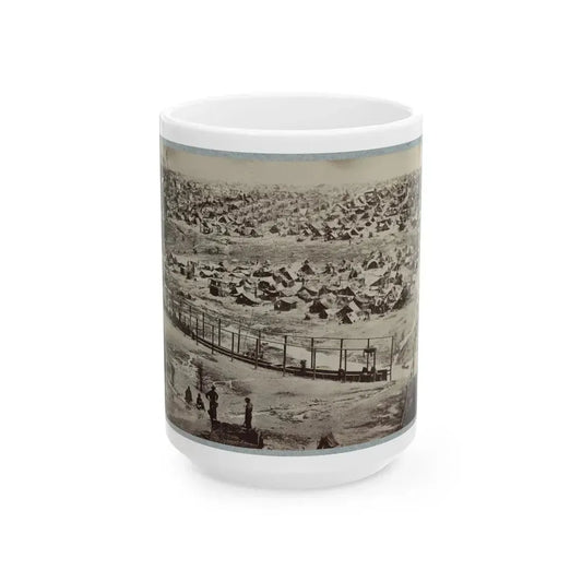 Andersonville Prison, Ga., August 17, 1864. Bird's Eye View (U.S. Civil War) White Coffee Mug 15oz - Go Mug Yourself