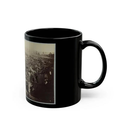 Andersonville Prison, Ga., August 17, 1864. Issuing Rations, View From Main Gate (U.S. Civil War) Black Coffee Mug - Go Mug Yourself