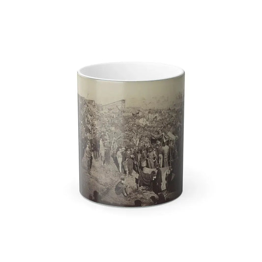 Andersonville Prison, Ga., August 17, 1864. Issuing Rations, View From Main Gate (U.S. Civil War) Color Changing Coffee Mug 11oz Default Title 11oz - Go Mug Yourself