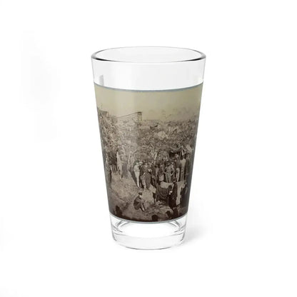 Andersonville Prison, Ga., August 17, 1864. Issuing Rations, View From Main Gate (U.S. Civil War) Pint Glass 16oz 16oz - Go Mug Yourself