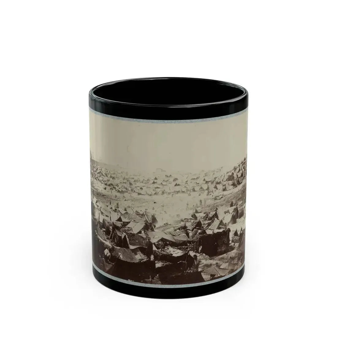 Andersonville Prison, Ga., August 17, 1864. North-West View Of Stockade (U.S. Civil War) Black Coffee Mug 11oz - Go Mug Yourself