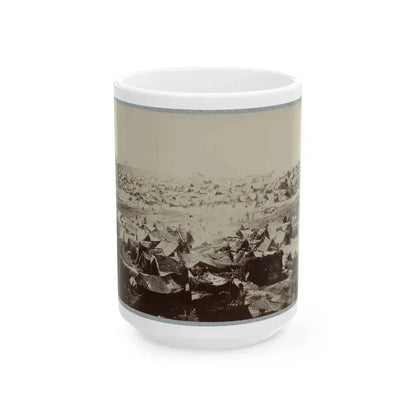 Andersonville Prison, Ga., August 17, 1864. North-West View Of Stockade (U.S. Civil War) White Coffee Mug 15oz - Go Mug Yourself
