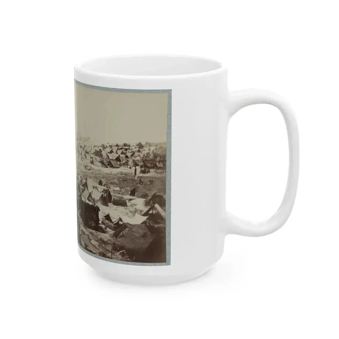 Andersonville Prison, Ga., August 17, 1864. North-West View Of Stockade (U.S. Civil War) White Coffee Mug - Go Mug Yourself