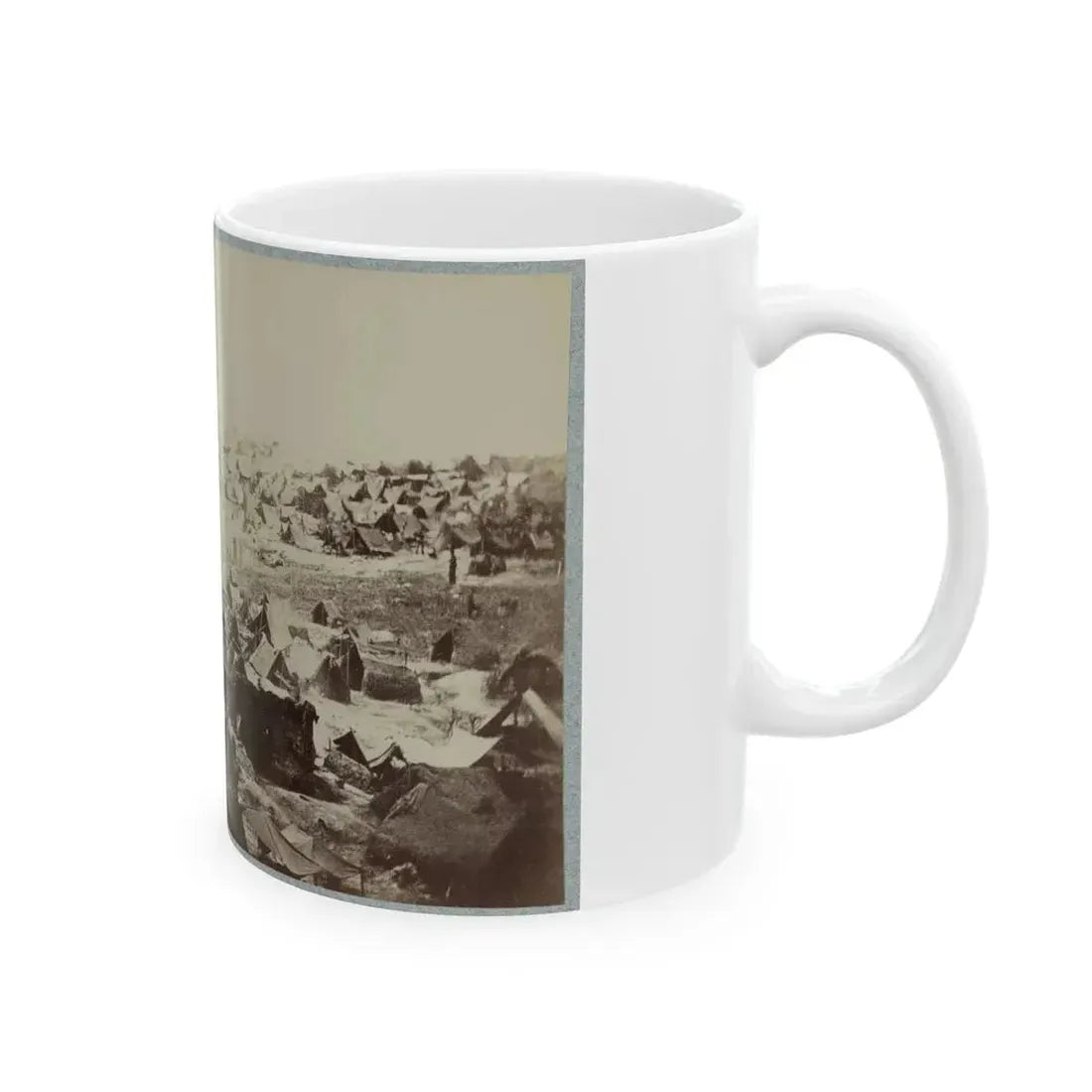 Andersonville Prison, Ga., August 17, 1864. North-West View Of Stockade (U.S. Civil War) White Coffee Mug - Go Mug Yourself