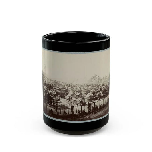 Andersonville Prison, Ga., August 17, 1864. South-East View Of Stockade (U.S. Civil War) Black Coffee Mug 15oz - Go Mug Yourself