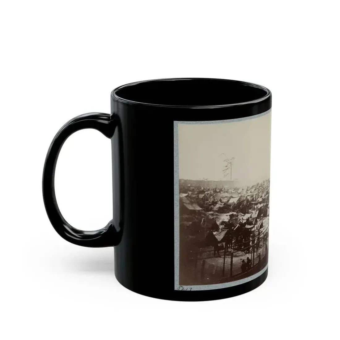 Andersonville Prison, Ga., August 17, 1864. South-East View Of Stockade (U.S. Civil War) Black Coffee Mug - Go Mug Yourself