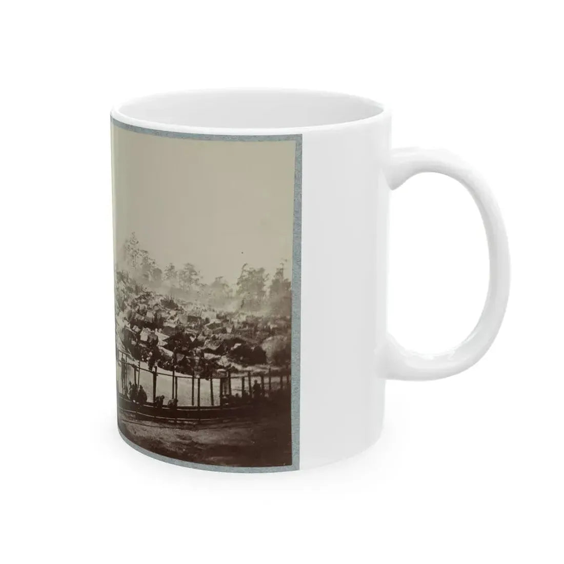 Andersonville Prison, Ga., August 17, 1864. South-East View Of Stockade (U.S. Civil War) White Coffee Mug - Go Mug Yourself