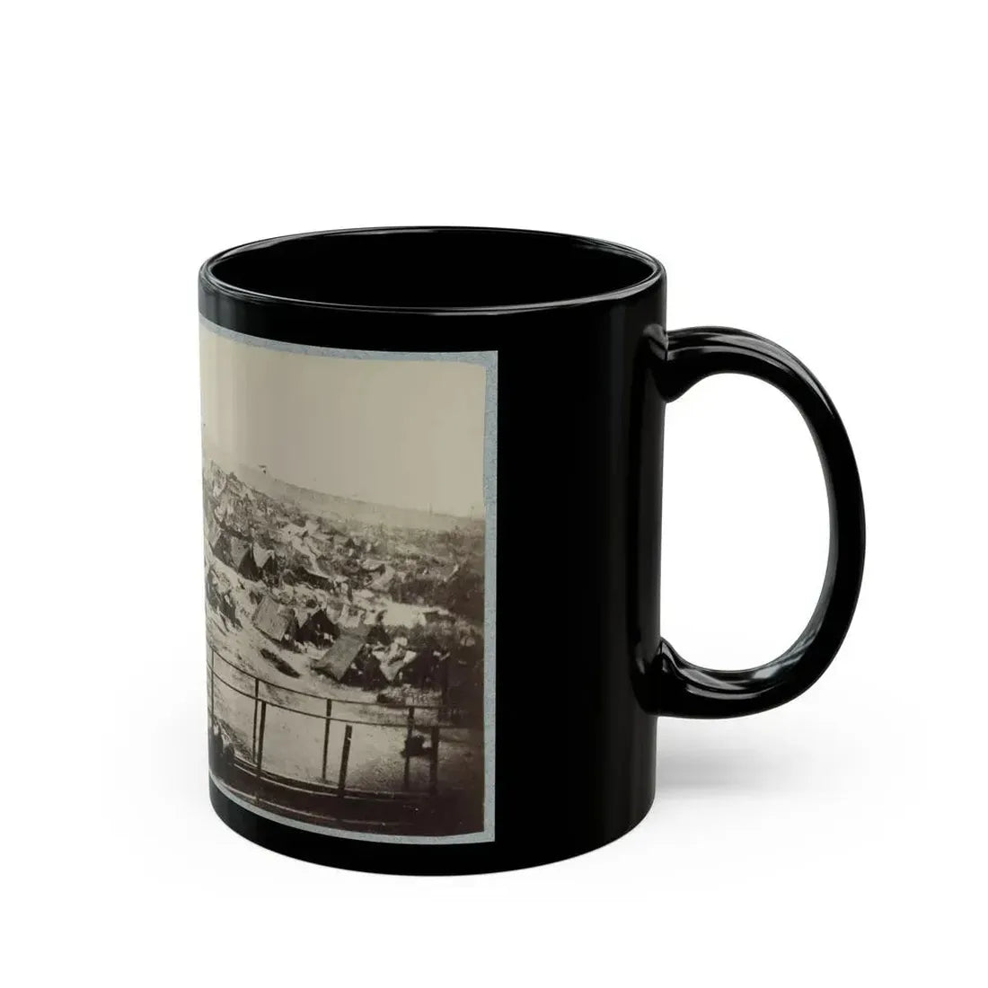 Andersonville Prison, Ga., August 17, 1864. South View Of Stockade (U.S. Civil War) Black Coffee Mug - Go Mug Yourself