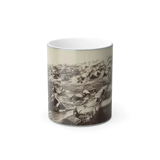 Andersonville Prison, Ga., August 17, 1864. Southwest View of Stockade Showing the Dead-Line (U.S. Civil War) Color Changing Coffee Mug 11oz Default Title 11oz - Go Mug Yourself