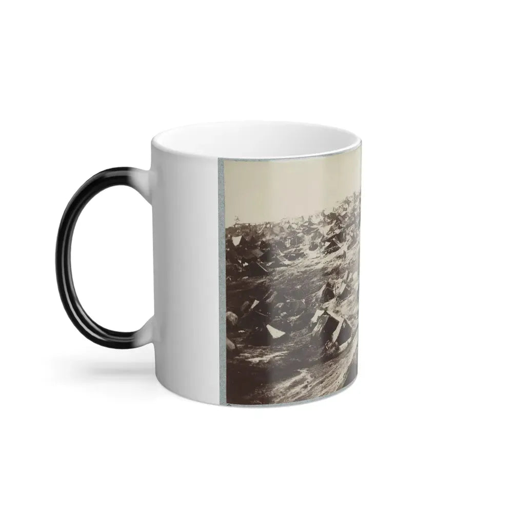 Andersonville Prison, Ga., August 17, 1864. Southwest View of Stockade Showing the Dead-Line (U.S. Civil War) Color Changing Coffee Mug 11oz - Go Mug Yourself