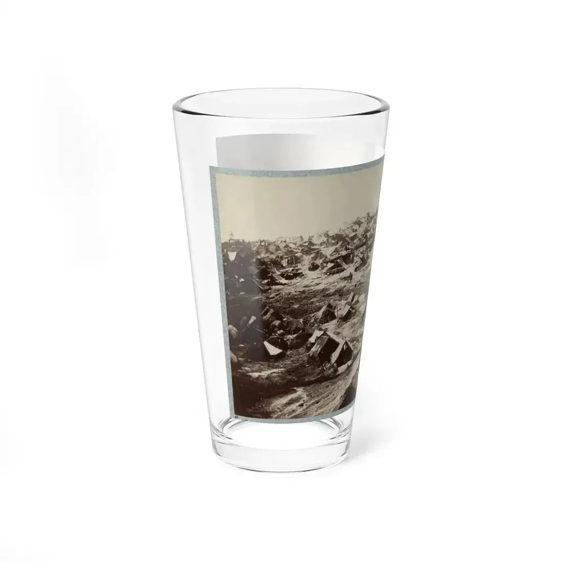 Andersonville Prison, Ga., August 17, 1864. Southwest View Of Stockade Showing The Dead-Line (U.S. Civil War) Pint Glass 16oz - Go Mug Yourself