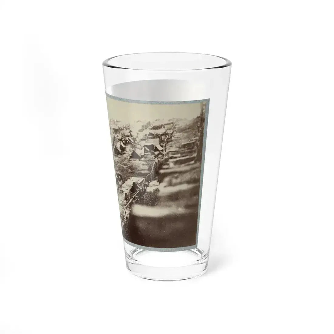 Andersonville Prison, Ga., August 17, 1864. Southwest View Of Stockade Showing The Dead-Line (U.S. Civil War) Pint Glass 16oz - Go Mug Yourself