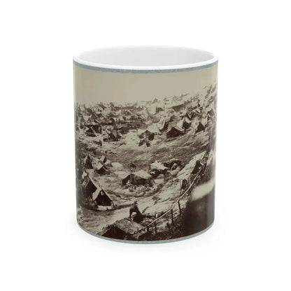 Andersonville Prison, Ga., August 17, 1864. Southwest View Of Stockade Showing The Dead-Line (U.S. Civil War) White Coffee Mug 11oz - Go Mug Yourself