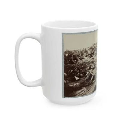 Andersonville Prison, Ga., August 17, 1864. Southwest View Of Stockade Showing The Dead-Line (U.S. Civil War) White Coffee Mug - Go Mug Yourself
