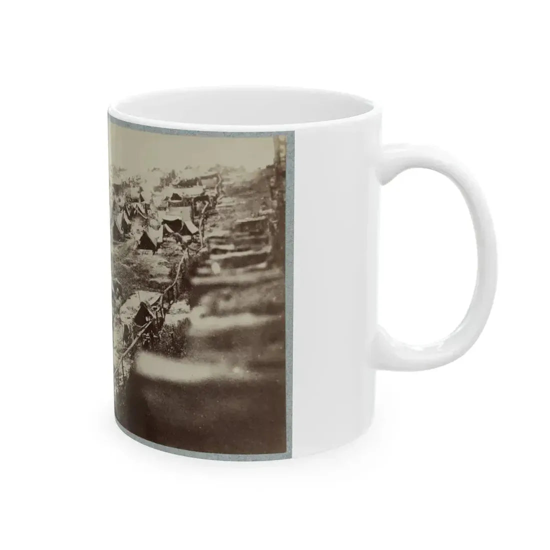 Andersonville Prison, Ga., August 17, 1864. Southwest View Of Stockade Showing The Dead-Line (U.S. Civil War) White Coffee Mug - Go Mug Yourself