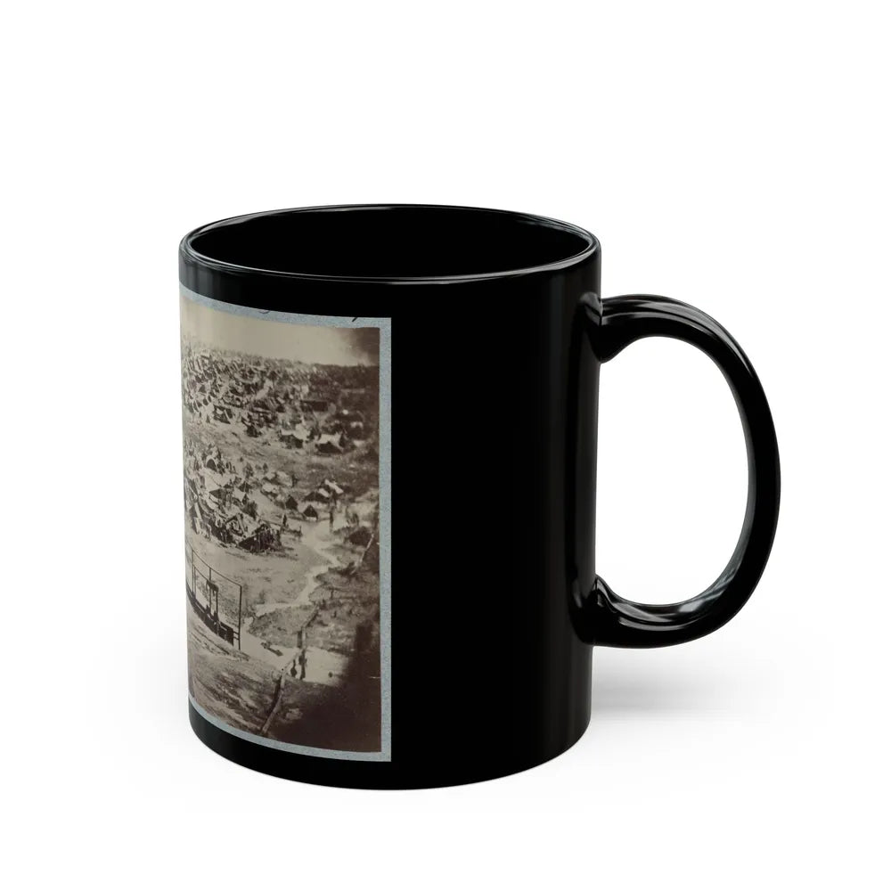 Andersonville Prison, Ga., August 17, 1864. Bird's Eye View (U.S. Civil War) Black Coffee Mug-Go Mug Yourself