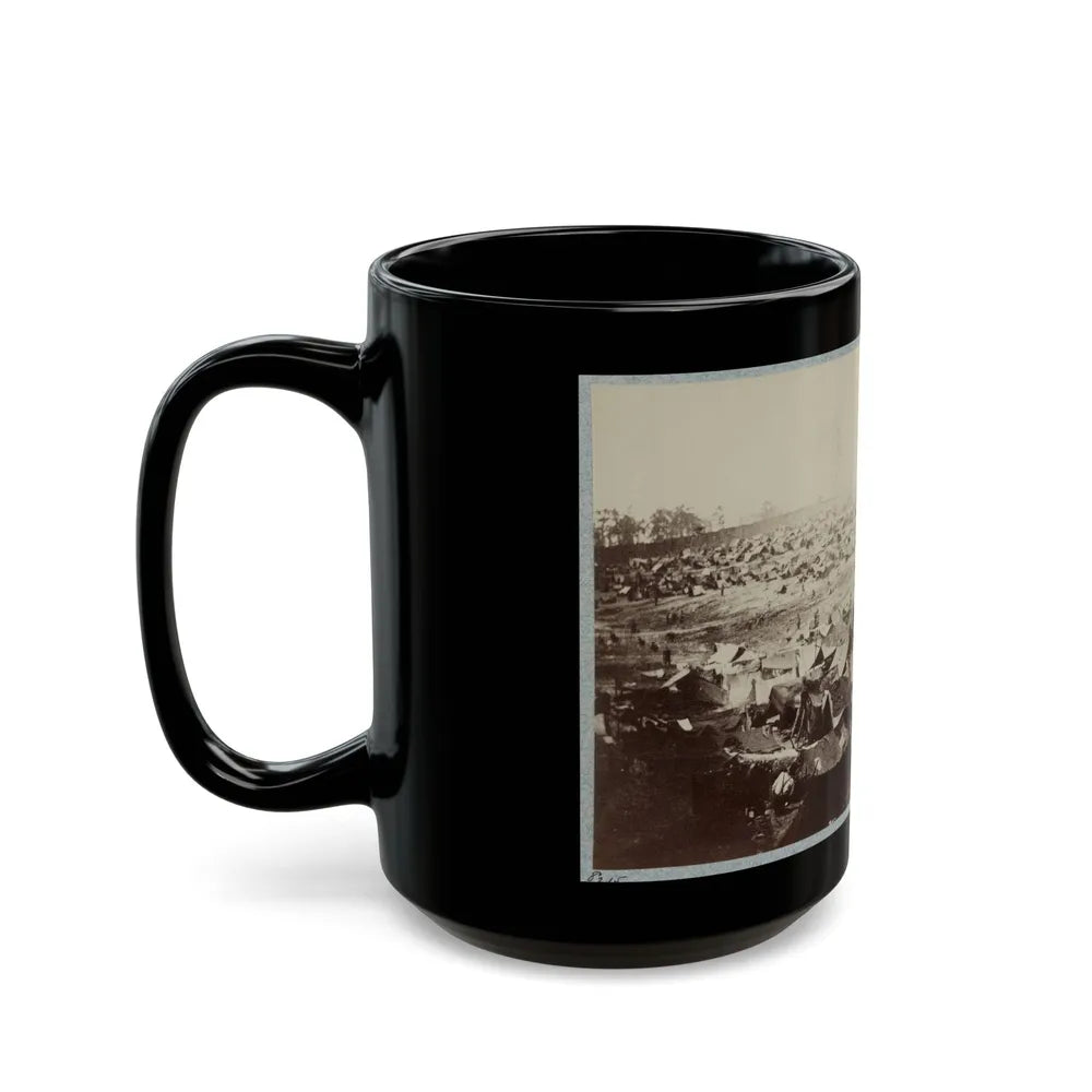 Andersonville Prison, Ga., August 17, 1864. North-West View Of Stockade (U.S. Civil War) Black Coffee Mug-Go Mug Yourself