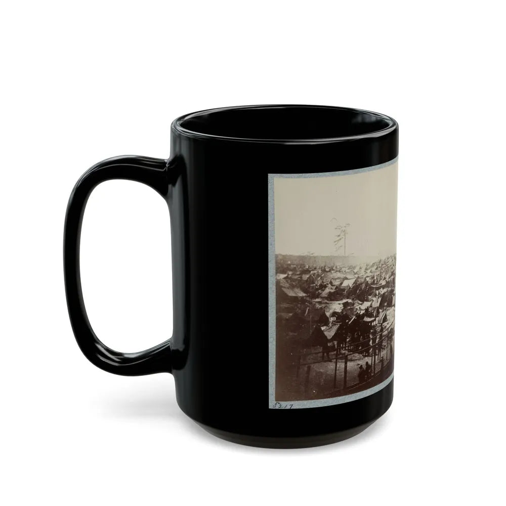 Andersonville Prison, Ga., August 17, 1864. South-East View Of Stockade (U.S. Civil War) Black Coffee Mug-Go Mug Yourself