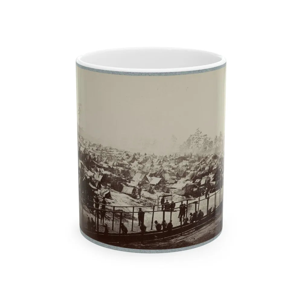 Andersonville Prison, Ga., August 17, 1864. South-East View Of Stockade (U.S. Civil War) White Coffee Mug-11oz-Go Mug Yourself