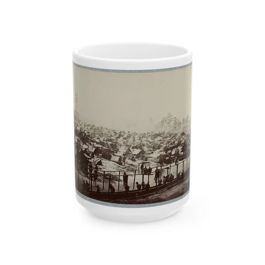 Andersonville Prison, Ga., August 17, 1864. South-East View Of Stockade (U.S. Civil War) White Coffee Mug-15oz-Go Mug Yourself