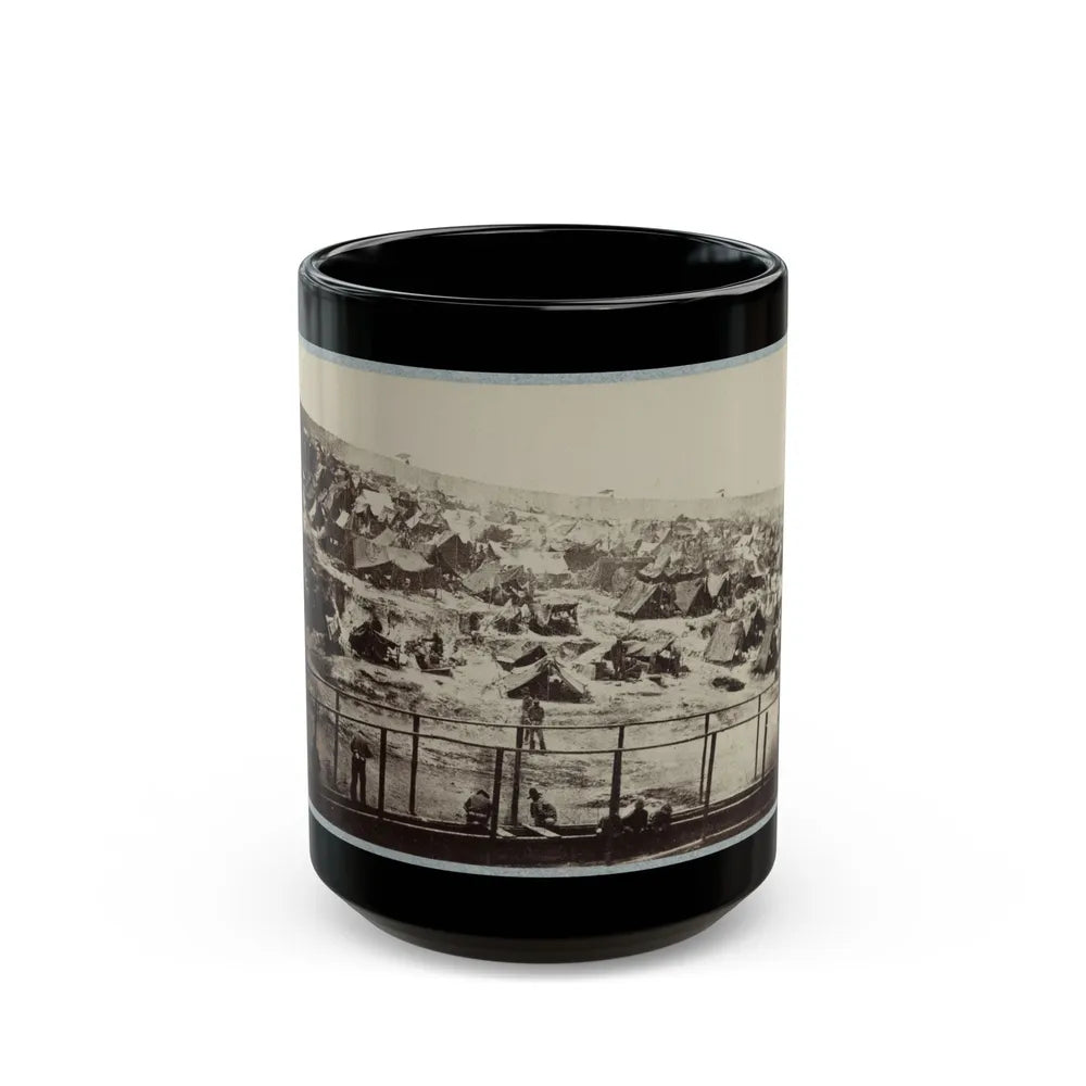 Andersonville Prison, Ga., August 17, 1864. South View Of Stockade (U.S. Civil War) Black Coffee Mug-15oz-Go Mug Yourself