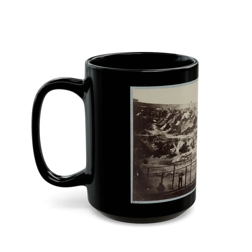 Andersonville Prison, Ga., August 17, 1864. South View Of Stockade (U.S. Civil War) Black Coffee Mug-Go Mug Yourself