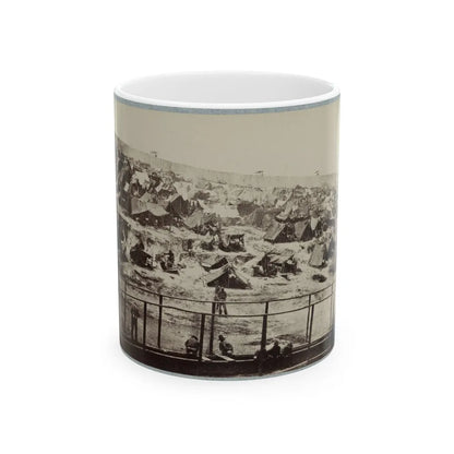 Andersonville Prison, Ga., August 17, 1864. South View Of Stockade (U.S. Civil War) White Coffee Mug-11oz-Go Mug Yourself