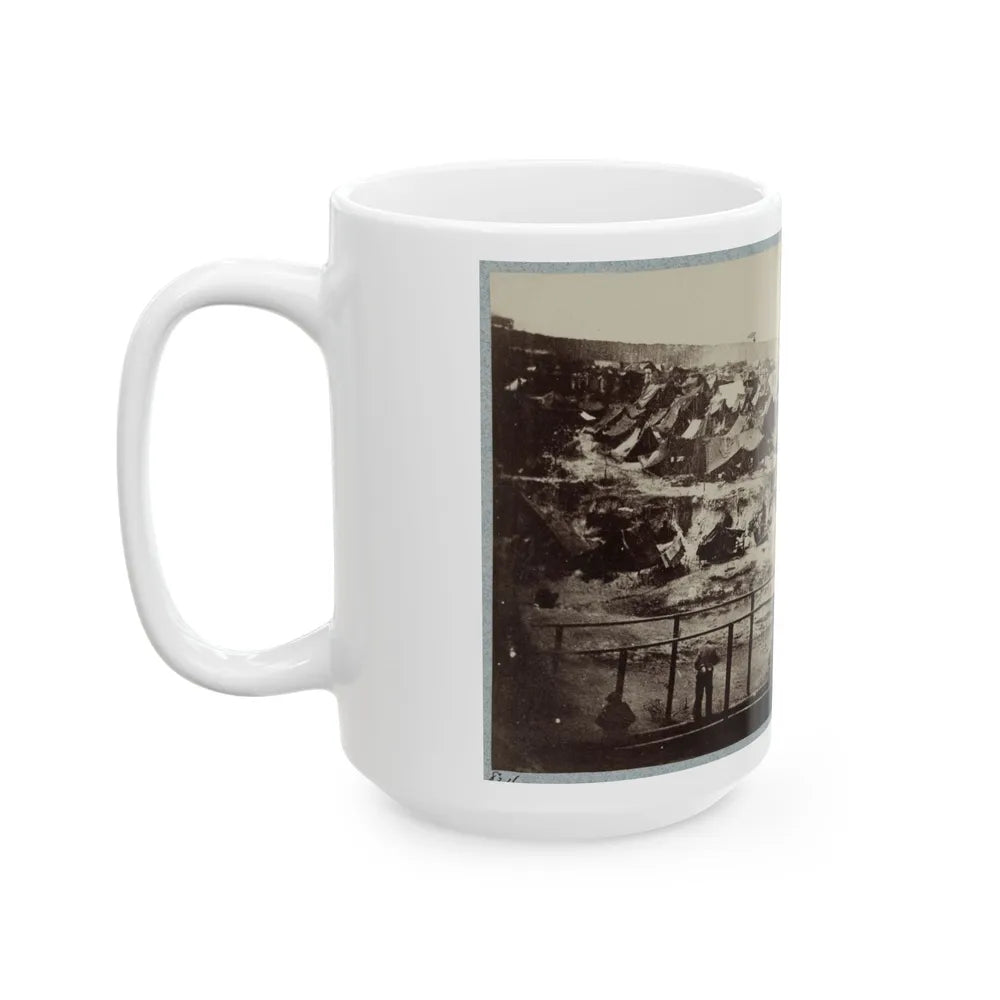 Andersonville Prison, Ga., August 17, 1864. South View Of Stockade (U.S. Civil War) White Coffee Mug-Go Mug Yourself