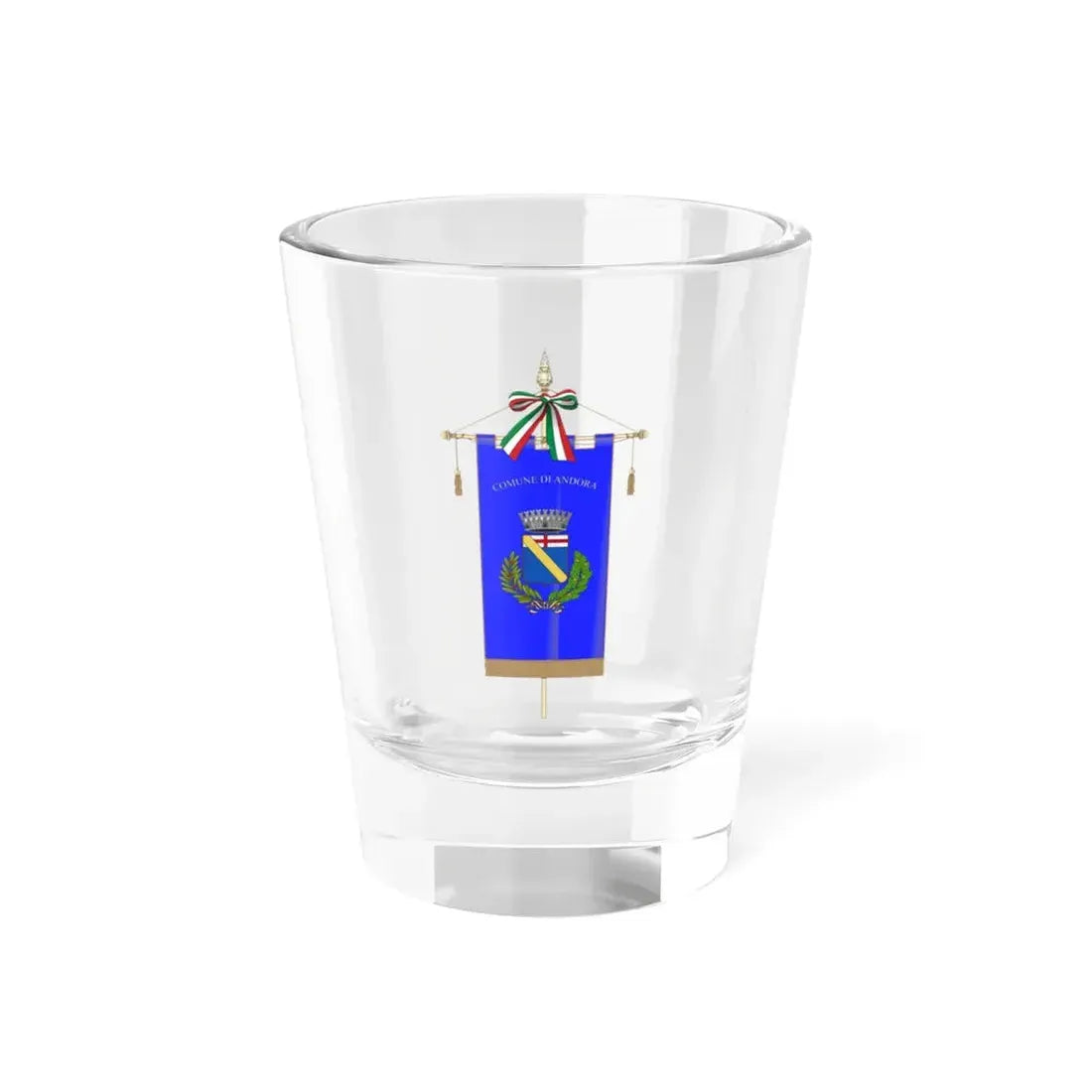 Andora-Gonfalone (Italy) Shot Glass 1.5oz 1.5oz - Go Mug Yourself