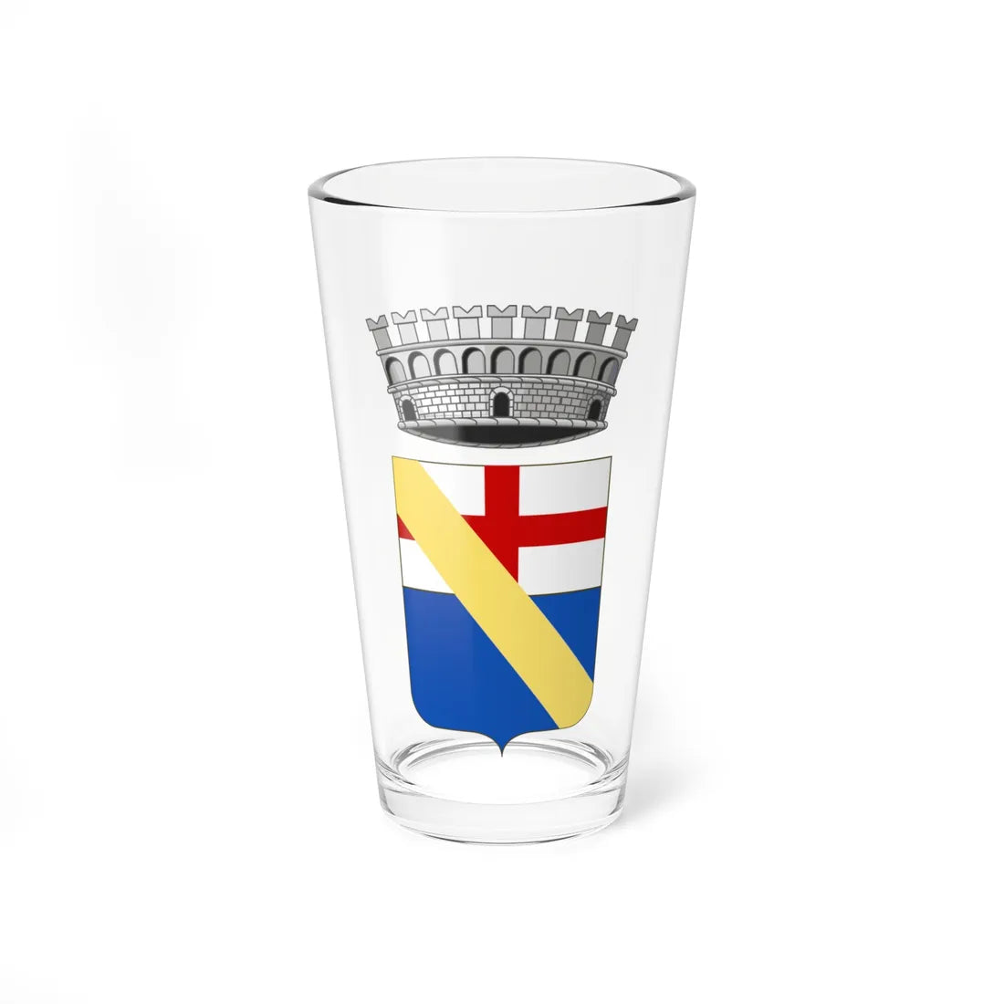 Andora-Stemma 3 (Italy) (Coat of Arms) Pint Glass 16oz 16oz - Go Mug Yourself