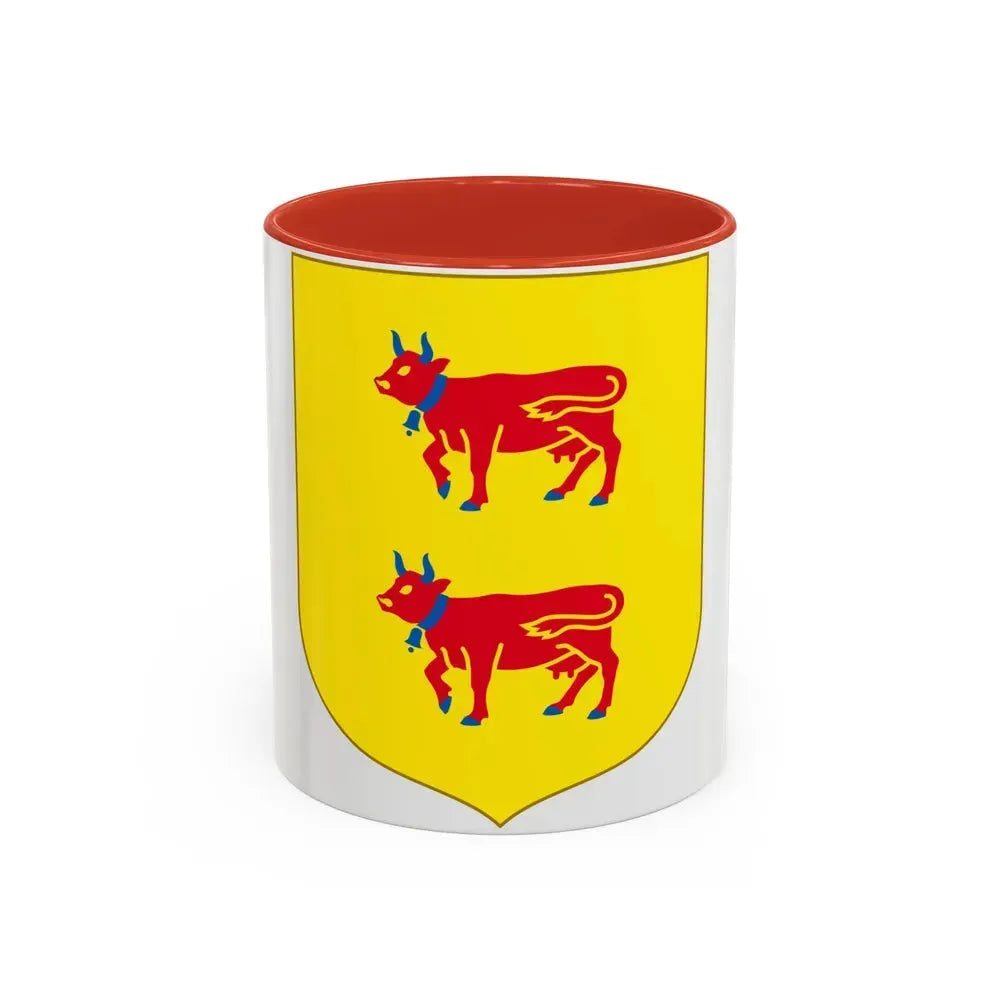 Andorra - Bearne Coat of Arms - Accent Coffee Mug 11oz Red - Go Mug Yourself